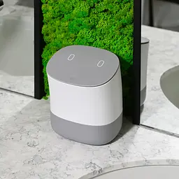 Відро для сміття настільне з кришкою МВМ My Home (MVM) 15x13.5x17.5 см біло-сіре (BIN-21 1,5L WHITE/GRAY) - мініатюра 10