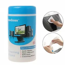 Вологі серветки Handboss для екранів ноутбука, телевізора, комп'ютера та оргтехніки в тубі - мініатюра 3