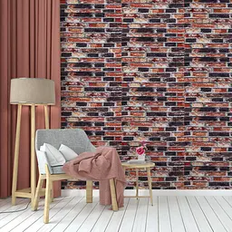 Декоративна 3D панель Sticker Wall 700x770x5мм Сіро-синя Катеринославська цегла 048 SW-00000027 - мініатюра 5