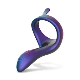 Ерекційне кільце з вібрацією Hueman Vibrerende Strap-On Ring силікон, акумулятор, регульована посадка - мініатюра 5