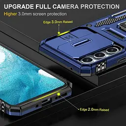 Ударостійкий чохол Camshield Army Ring для Samsung Galaxy A57 5G Синій / Navy - мініатюра 5