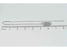 Сережки Xuping TTM Stainless Steel колір Родій протяжки "Герб України" (161754) - мініатюра 2