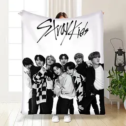 Плед плюшевий великий 3D Stray Kids №3 160х200 см