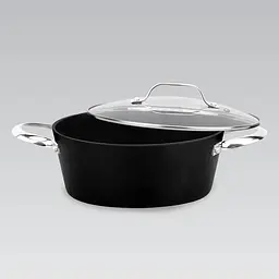 Каструля з кришкою Maestro MR-4424 24 см 3.5 л чорна - мініатюра 3