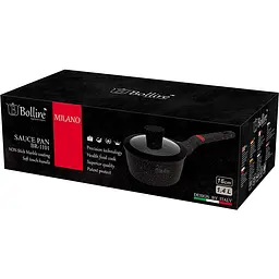 Ківш з кришкою Bollire Milano, 16 см, 1,4 л (BR-1101) - мініатюра 2