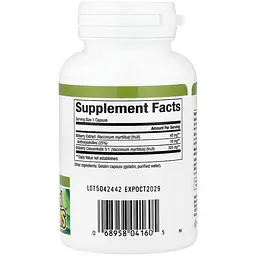 Черника Natural Factors 40 мг 90 капсул - миниатюра 2