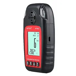 Детектор горючих газів + термометр (0-100% LEL, 0-50 °C) WINTACT WT8823 - мініатюра 3