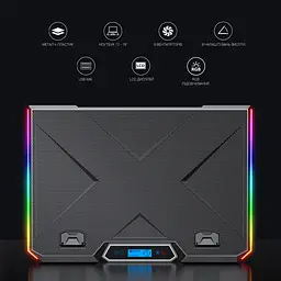 Охолоджувальна підставка для ноутбука GamePro Black (CP890) - мініатюра 9