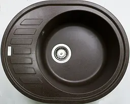 Кухонна мийка Adamant Ovum 615x495x200 коричневий 000008383, Коричневий - мініатюра 3