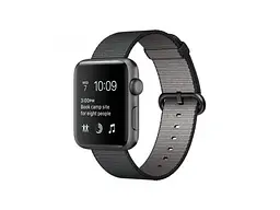 Смарт-годинник Apple Watch Series 2 42mm Space Gray Aluminum Case with Black Woven Nylon Band (MP072)