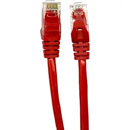 Патч-корд GEAR 2м UTP cat.5e, CU, 24AWG, red (GPC-UTPCURJ45-2R) - мініатюра 1