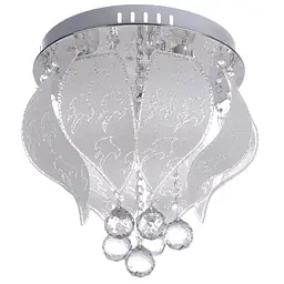 Люстра стельова Brille торт кришталева E14 40W CH (BCL-459C/3)