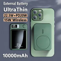 Power bank бездротовий XIYT Y211 / быстрая зарядка / Magsafe / Magnetic / 22.5 Вт + 15 Вт / 10000 мА·год - мініатюра 5
