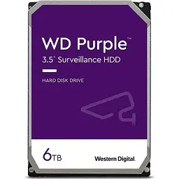 Жорсткий диск WD 6TB 3.5" 256MB SATA Purple Surveillance
