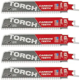 Полотно для шабельних пил TORCH CARBIDE MILWAUKEE, 150х2,5мм, (5шт), (метал)
