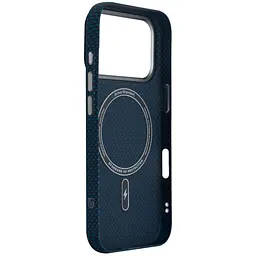 Чохол до мобільного телефона Armorstandart LikeCarbon2 MagCase Apple iPhone 17 Pro Kevlar Dark Blue (ARM88554) - мініатюра 4