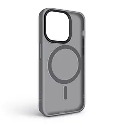 Чехол для Apple iPhone 14 Pro, Uniq MagCase, серый, противоударный, панель-накладка с MagSafe, ударопрочный TPU+PC, с магнитом MagSafe, поддержка полноценной беспроводной зарядки, ArmorStandart (ARM75282) - мініатюра 2