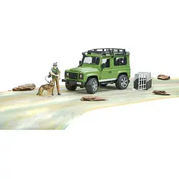 Набір іграшковий Bruder Автомобіль Land Rover Defender з фігуркою лісника та собаки (02587) - мініатюра 5