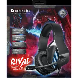 Гарнітура Defender Rival Black (64565) (6857925) - мініатюра 3