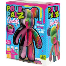 Набір для творчості ToyMonster Pour Palz Флюїд Арт Ведмедик Кольоровий вихор S4 В'язані дива (FC-G0004A) - мініатюра 6