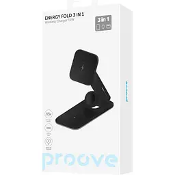 Зарядний пристрій Proove Energy Fold 3 in 1 black (WSEF15010001) - мініатюра 5
