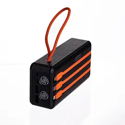 Повербанк зі швидким заряджанням та 3 шнурами 30000 mAh портативний зарядний пристрій powerbank заряджання для телефона ZoroxHP-N56 - мініатюра 4