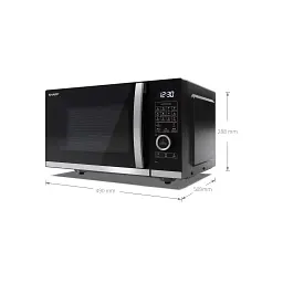 Мікрохвильова піч Sharp YC-QC254AE-B - мініатюра 7