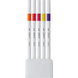 Набір лайнерів Uni Emott Fine Line Passion Color 0.4 мм 5 кольорів (PEM-SY/5C.02PC) - мініатюра 2