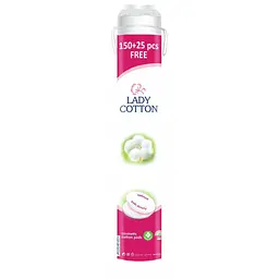 Диски ватні косметичнi Lady Cotton 41103630 150+25 шт. (4744246013047A)