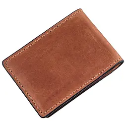 Шкіряний чоловічий затискач для грошей GRANDE PELLE 12х8х1 см acs0027515 - мініатюра 2