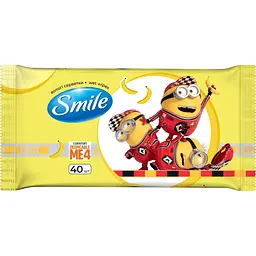 Вологі серветки Smile Ліцензійні герої Міньйони 40 шт. в асортименті - мініатюра 2