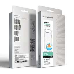 Чехол Apple iPhone 17 Air, Unit MagSafe, белый, прозрачный, магсейф, противоударный, магнитный, панель-накладка с поддержкой MagSafe, с поддержкой беспроводной зарядки, TPU+PC, защита всего корпуса, ударопрочный, ArmorStandart (ARM90583) - мініатюра 7