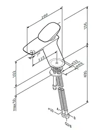 Змішувач для раковини AM.PM Spirit 2.0 F70A02100 - мініатюра 9