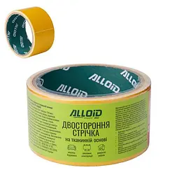 Alloid. Скотч двосторонній на тканинній основі 48мм х 5м