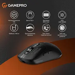 Миша GamePro Genesis Winner Black (GM079B) - мініатюра 13