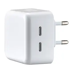 Мережевий зарядний пристрій Apple 35W Dual USB-C Power Adapter High c0py Білий