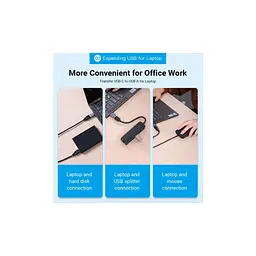 Перехідник OTG USB 3.0 AF to USB-C gray Vention (CDQH0) - мініатюра 3