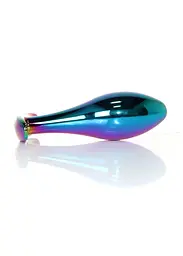 Анальна пробка Jewellery Multicolour Plug Clear L 10.5 см (мульті) - мініатюра 6