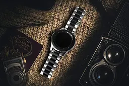 Ремінець BeWatch сталевий 22 мм Duo для Samsung Galaxy Watch 46 мм/Gear 3 Silver Black (1025411) - мініатюра 6