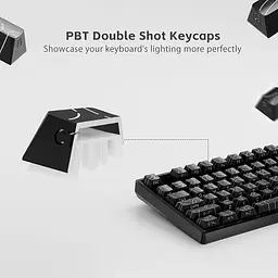 Набір кейкапів PBT Black Lines / 97 шт / OEM-профіль / Black - мініатюра 3