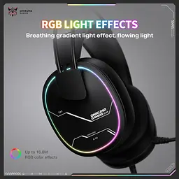 Навушники Onikuma ігрові X-91 Max з мікрофоном та RGB підсвіткою Геймерська дротова гарнітура для ПК PS4 PS5 Xbox - мініатюра 5
