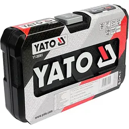 Набір головок торцевих Yato квадрат 3/8", М= 6-22 мм з інструментами 22 шт. (YT-38561) - мініатюра 4