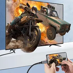 Конвертер Type-C HUB HOCO HB21 Type-C to HDMI конвертер Metal Gray - мініатюра 4