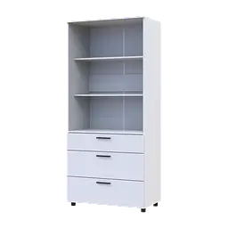 Шафа для одягу Doros Торн Білий 2 ДСП/3Ш (полиці) 90х51.6х200 (44900438) - мініатюра 7