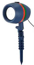 Лазерний проектор Star Shower Motion Laser Light (для будинку і вулиці) Blue - мініатюра 4