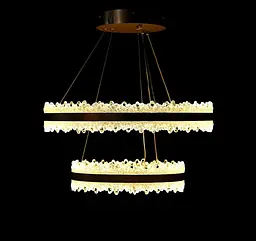 Світлодіодна люстра Splendid Ray LT9890/2 LED кава-біла з пультом і димером 288W - мініатюра 4