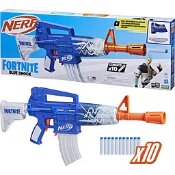 Бластер іграшковий Hasbro Nerf Blue Shock Fortnite (F4108) - мініатюра 3