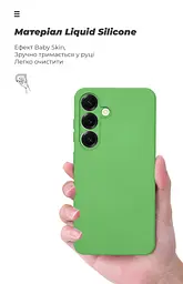 Чехол ArmorStandart ICON для Samsung S25 Camera cover Green (ARM81574) - мініатюра 7