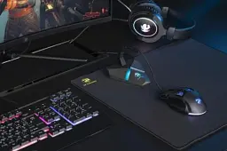 Тримач кабелю 2E GAMING "Bungee Scorpio", Grey, 7 режимів LED-підсвічування з сенсорним керуванням, 3xUSB 2.0, кардрідер microSD, 1 x microUSB, 1.2 м (2E-MB001U) - мініатюра 2