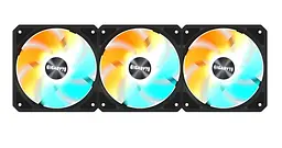 Вентилятор Gigabyte EZ Chain RVS Fan 120 3-Pack Black (GP-GBT EZRVSFAN1203) - мініатюра 2